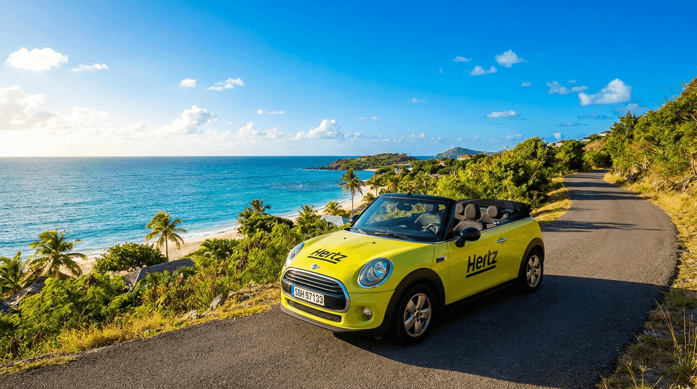 Car delivery to your hotel or villa in St Barts